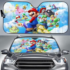 Super Mario Bros Party Car Auto Sun Shade