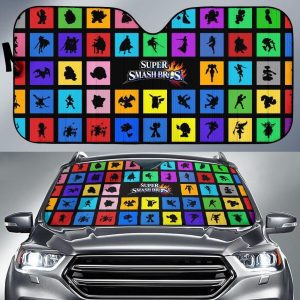 Super Smash Bros Shade Car Auto Sun Shade