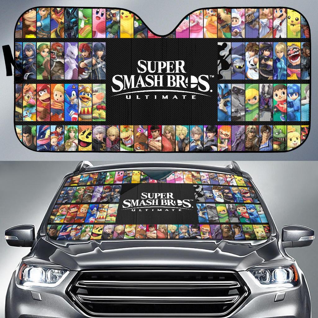 Super Smash Bros Ultimate Car Auto Sun Shade Super Smash Bros Ultimate Car Auto Sun Shade