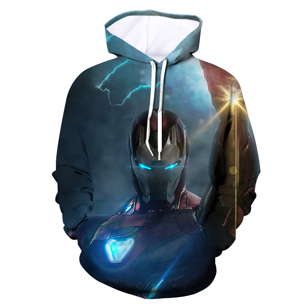 Superhero Iron Man Armor Art Avengers Endgame 3D Printed Hoodie/Zipper ...