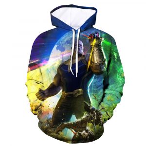 Superhero Thanos Avengers Endgame 3D Printed Hoodie/Zipper Hoodie