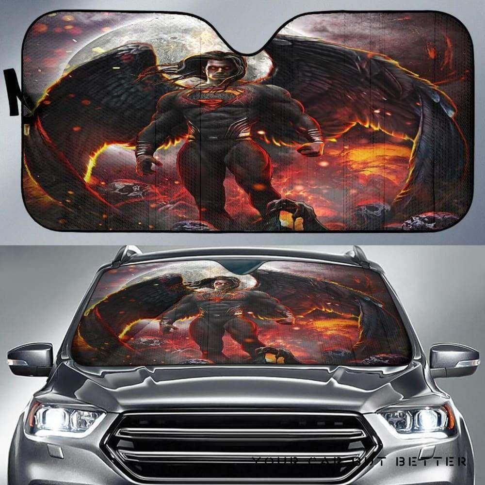 Superman Dark Car Auto Sun Shade Superman Dark Car Auto Sun Shade