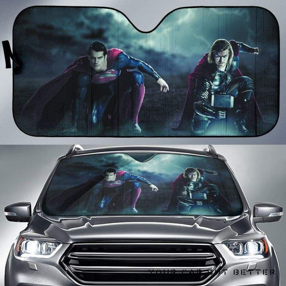 Superman Thor Car Auto Sun Shade Superman Thor Car Auto Sun Shade