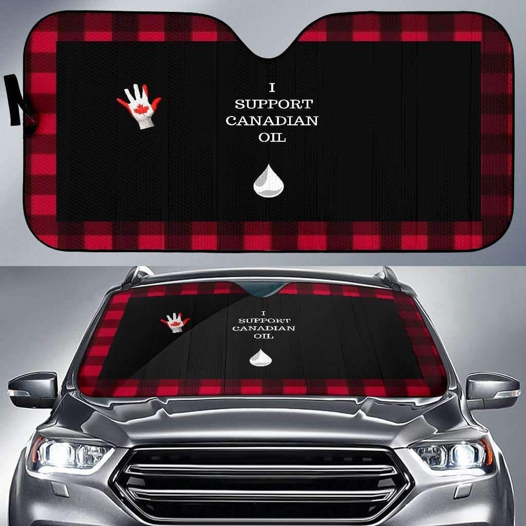 Support Canadian Oil Car Auto Sun Shade Support Canadian Oil Car Auto Sun Shade