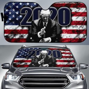 Support Trump Patriotic Car Auto Sun Shade