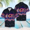 Surf Border Chest Hawaiian Shirt Summer Button Up