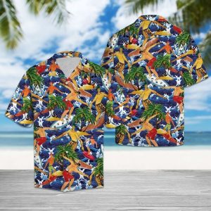 Surfing Lover Hawaiian Shirt Summer Button Up