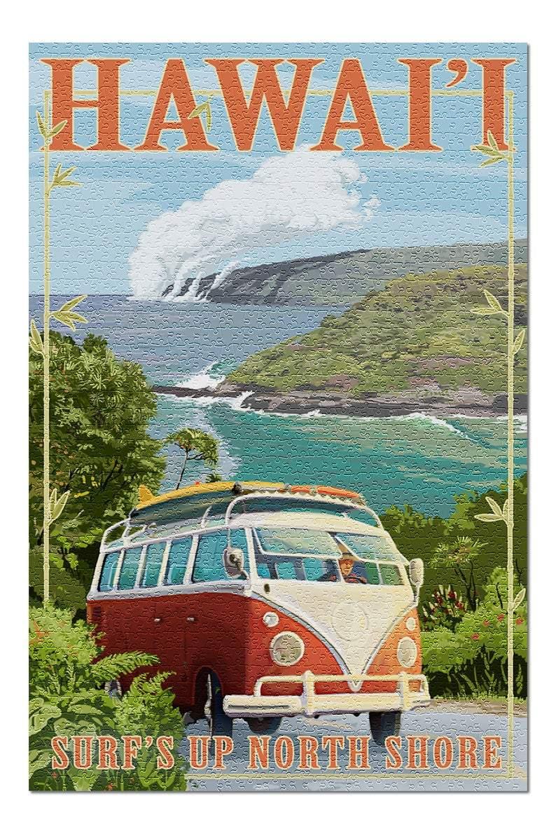 Surfs Up Camper Van Jigsaw Puzzle Set Surfs Up Camper Van Jigsaw Puzzle Set