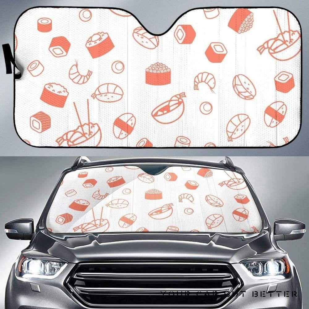 Sushi Pattern Car Auto Sun Shade Sushi Pattern Car Auto Sun Shade