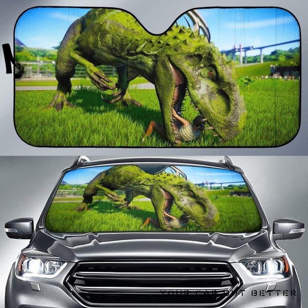 T Rex Car Auto Sun Shade T Rex Car Auto Sun Shade