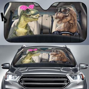 T Rex Driver Car Auto Sun Shade