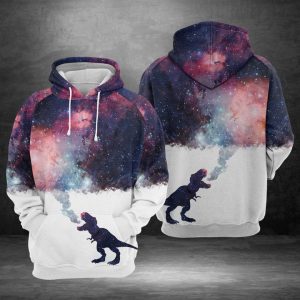 T-rex Galaxy 3D Printed Hoodie/Zipper Hoodie