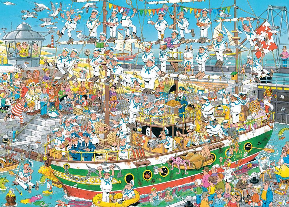 Tall Ship Chaos Jigsaw Puzzle Set Tall Ship Chaos Jigsaw Puzzle Set