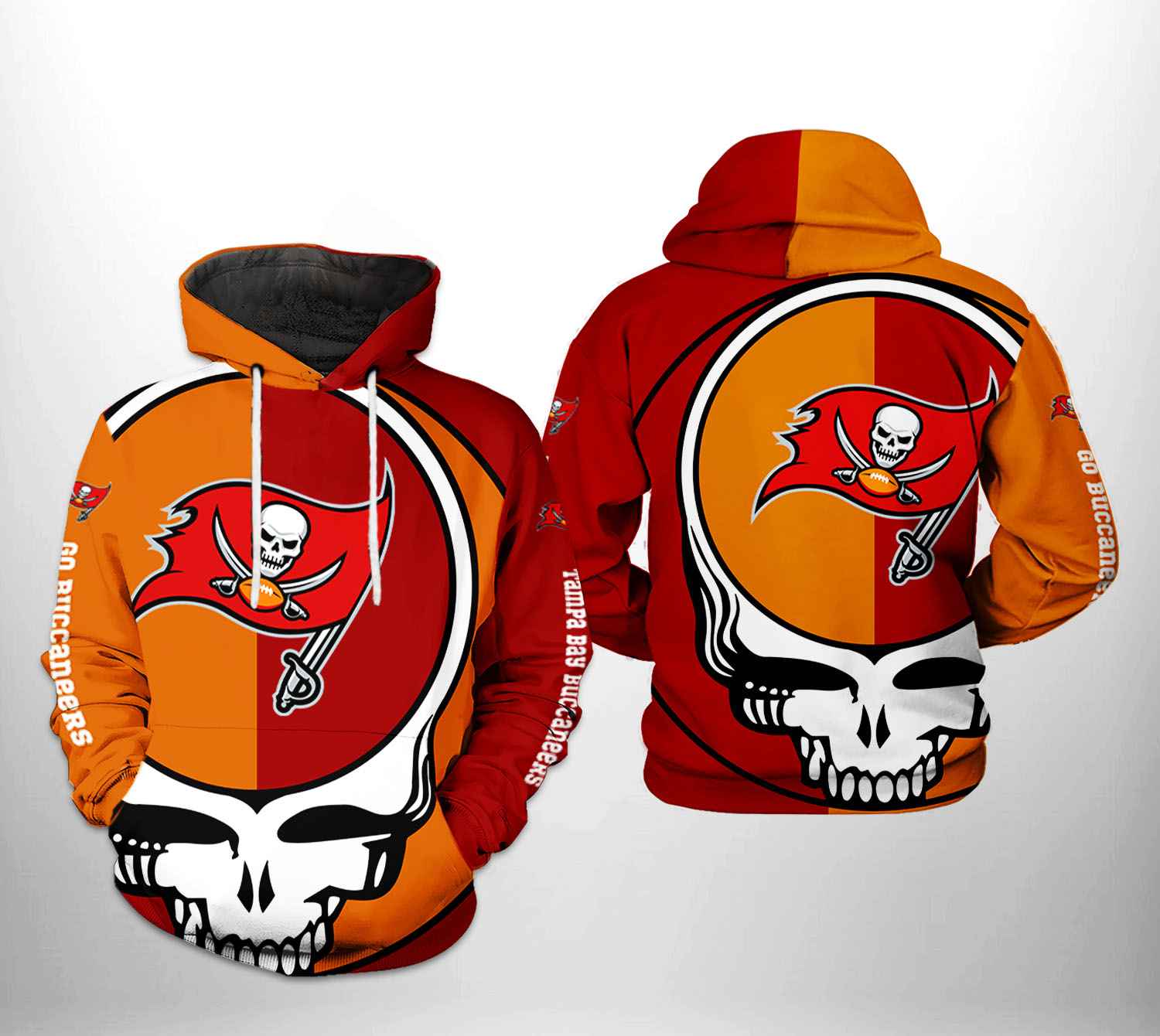 Tampa Bay Buccaneers NFL Grateful Dead 3D Printed Hoodie/Zipper Hoodie Tampa Bay Buccaneers NFL Grateful Dead 3D Printed Hoodie/Zipper Hoodie