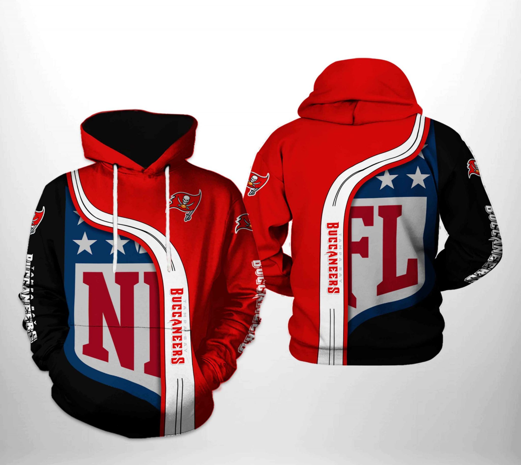 Tampa Bay Buccaneers NFL Team 3D Printed Hoodie/Zipper Hoodie