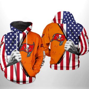 Tampa Bay Buccaneers NFL US Flag Team 3D Printed Hoodie/Zipper Hoodie