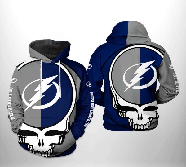 Tampa Bay Lightning NHL Grateful Dead 3D Printed Hoodie/Zipper Hoodie