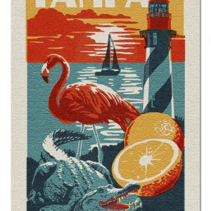Tampa, Lighthouse And Orange Jigsaw Puzzle Set