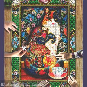 Tapestry Cat Jigsaw Puzzle Set