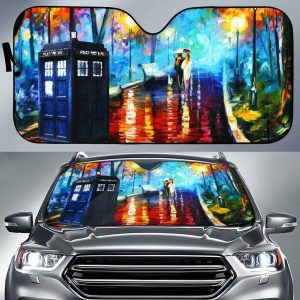 Tardis Telephone Doctor Who Car Auto Sun Shade
