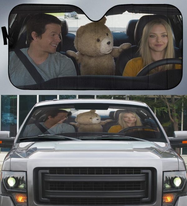 Ted Is An American Comedy Car Auto Sun Shade Ted Is An American Comedy Car Auto Sun Shade
