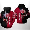 Temple Owls NCAA US Flag Skull 3D Printed Hoodie/Zipper Hoodie