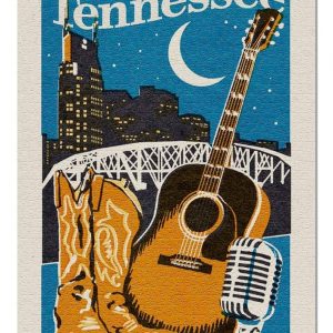 Tennessee, Guitar, Boots Jigsaw Puzzle Set