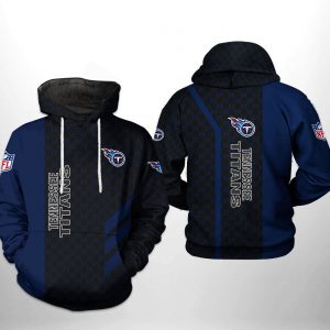 Tennessee Titans NFL Team Pattern Mix 3D Printed Hoodie/Zipper Hoodie