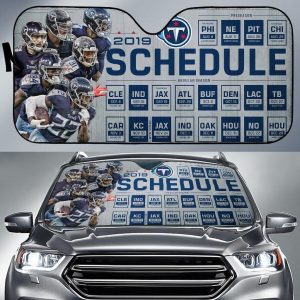 Tennessee Titans Schedule 2019 Car Auto Sun Shade