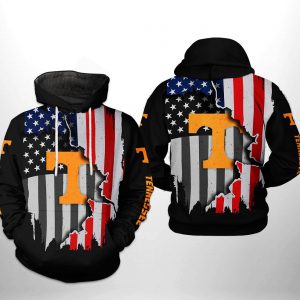 Tennessee Volunteers NCAA US Flag 3D Printed Hoodie/Zipper Hoodie