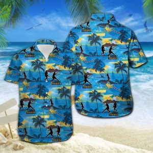 Tennis Hawaiian Shirt Summer Button Up