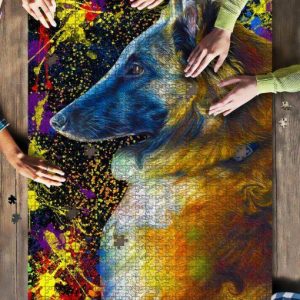 Tervueren Dog Colorful Jigsaw Puzzle Set