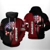 Texas A&M Aggies NCAA US Flag Skull 3D Printed Hoodie/Zipper Hoodie