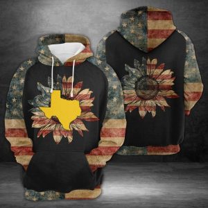 Texas American Flag 3D Printed Hoodie/Zipper Hoodie
