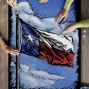 Texas Flag Scratchboard Jigsaw Puzzle Set