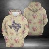 Texas Floral Vintage 3D Printed Hoodie/Zipper Hoodie