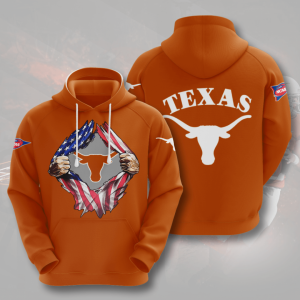 Texas Longhorns American Football 3D Printed Hoodie/Zipper Hoodie