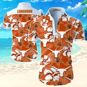 Texas Longhorns Hawaiian Shirt Summer Button Up