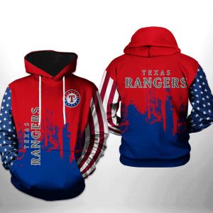 Texas Rangers MLB Team US 3D Printed Hoodie/Zipper Hoodie