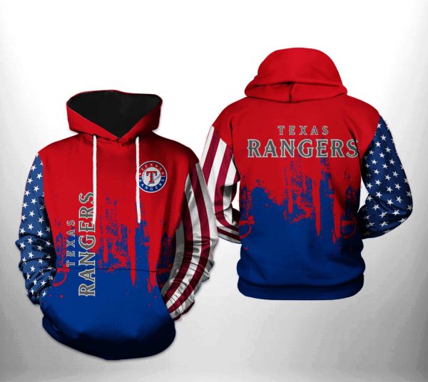 Texas Rangers MLB Team US 3D Printed Hoodie/Zipper Hoodie