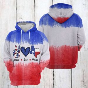 Texas Tie Dye 3D Printed Hoodie/Zipper Hoodie