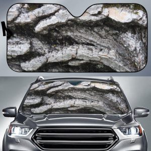 Textured Tree Bark Car Auto Sun Shade