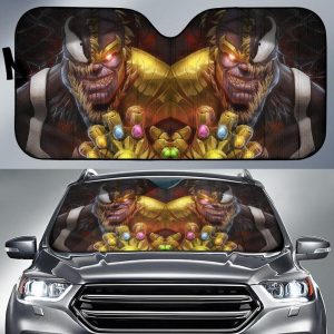 Thanos And Venom Mashup Car Auto Sun Shade