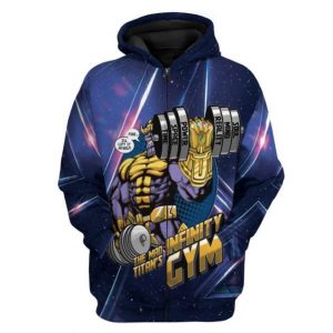 Thanos Infinity Gym 3D Printed Hoodie/Zipper Hoodie