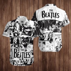 The Beatles Hawaiian Shirt Summer Button Up