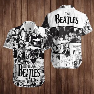 The Beatles Hawaiian Shirt Summer Button Up