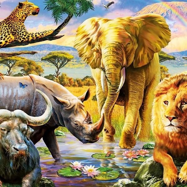 The Big Five Jigsaw Puzzle Set The Big Five Jigsaw Puzzle Set