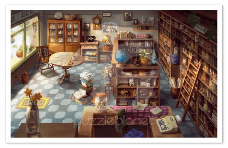The Bookstore Jigsaw Puzzle Set The Bookstore Jigsaw Puzzle Set