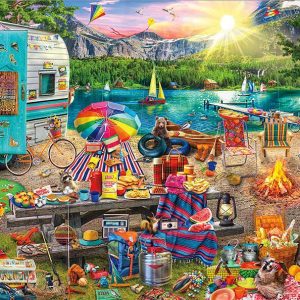 The Family Campsite Jigsaw Puzzle Set