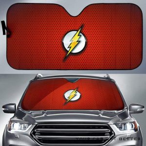 The Flash In Red Theme Car Auto Sun Shade